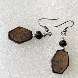 Wood Inspired Small Earrings